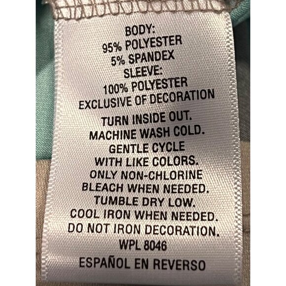 JM Collection Woman Teal Ombre Amor Mod Twist Tunic Top 3X V-Neck Beaded New - Picture 8 of 8